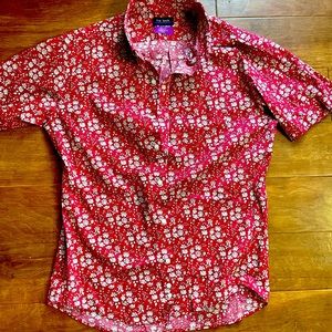 Floral short-sleeve button down shirt (Small) ~ THE TIE BAR